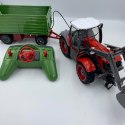 Traktor Czerwony Przyczepa Zielona 2.4GHz