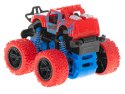 Samochód terenowy mini Monster Truck z napędem niebiesko-czerwony