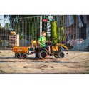 FALK Traktor Case IH Backhoe Pomarańczowy z Przyczepką Ruchoma Łyżka od 3 Lat
