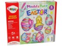 Zestaw Kreatywny DIY Gips Odlewy Magnesy Świąteczne Malowanie Jajek Wielkanoc