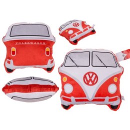 Poduszka dekoracyjna czerwona - Volkswagen Ogórek VW T1 Mini-van
