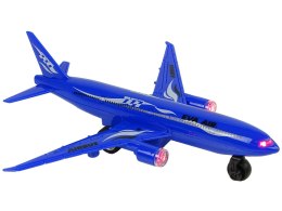 Samolot Pasażerski Niebieski Napęd Światła Dźwięki