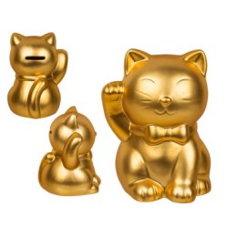 Skarbonka - Złoty szczęśliwy kotek Maneki Neko