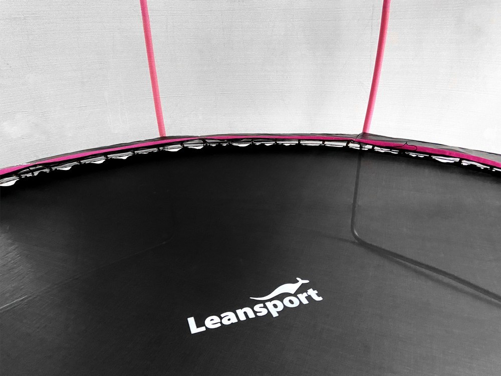 Trampolina LEAN Sport Max 16ft Czarno-Różowa