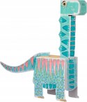 Monumi Cubehead Dino 3D kolorowanka brontozaur