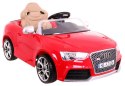 Auto na akumulator Audi RS5 Miękkie Siedzenie 2.4G Lakierowny Czerwony