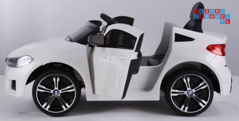 BMW 6 GT Autko na akumulator Biały + Pilot + Wolny Start + EVA + Pasy + LED MP3