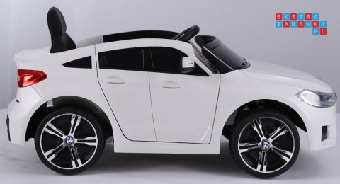 BMW 6 GT Autko na akumulator Biały + Pilot + Wolny Start + EVA + Pasy + LED MP3