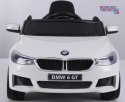 BMW 6 GT Autko na akumulator Biały + Pilot + Wolny Start + EVA + Pasy + LED MP3