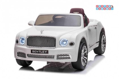 Bentley Mulsanne na akumulator Biały + Pilot + EVA + Wolny Start + MP3 USB + LED