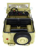 Auto Jeep Willys na akumulator Retro Wojskowy 24V 4x4 Matcha