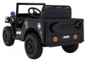 Auto Jeep Willys na akumulator 4x4 Retro Wojskowy Czarny
