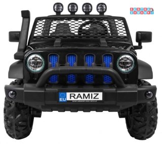Auto terenowe AllRoad dla 2 dzieci Czarny + Napęd 4x4 + Pilot + Wolny Start + MP3 LED