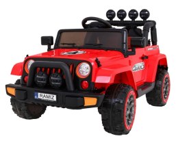 Auto na akumulator Jeep Full Time 4WD 4x4 Czerwony