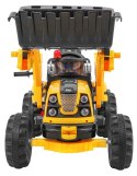 Auto Na Akumulator Koparka Traktor Żółta