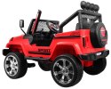 Auto na akumulator Jeep Raptor DRIFTER Napęd 4x4 Czerwony