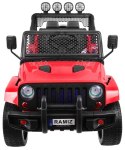 Auto na akumulator Jeep Raptor DRIFTER Napęd 4x4 Czerwony