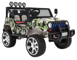 Auto na akumulator Jeep Raptor DRIFTER Napęd 4X4 Kamuflaż