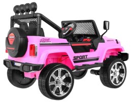 Auto na akumulator Jeep Raptor DRIFTER Napęd 4x4 Różowy