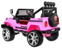 Auto na akumulator Jeep Raptor DRIFTER Napęd 4x4 Różowy