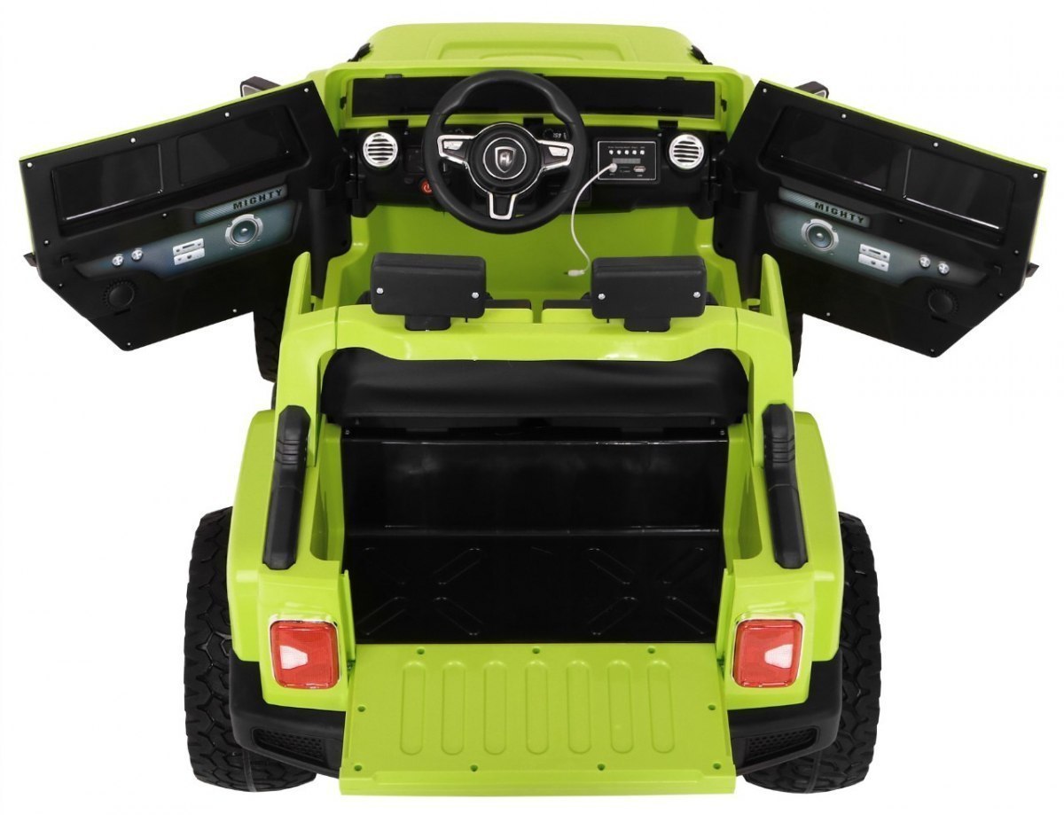 Auto na akumulator Mighty Jeep 4x4 Zielony