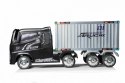 Ciężarówka auto na akumulator Container Truck Czarny + Naczepa