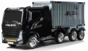 Ciężarówka auto na akumulator Container Truck Czarny + Naczepa
