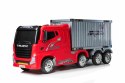 Ciężarówka auto na akumulator Monster Container Truck Czerwony + Naczepa