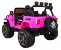 Monster Jeep Auto na akumulator 4x4 Różowy