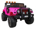 Monster Jeep Auto na akumulator 4x4 Różowy