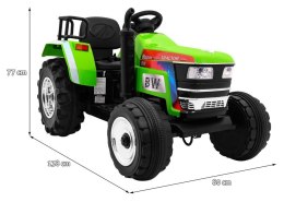 Duży Traktor na akumulator Mahindra Zielony