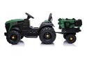 Traktor na akumulator Titanium Z Przyczepą Zielony