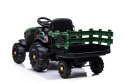 Traktor na akumulator Titanium Z Przyczepą Zielony