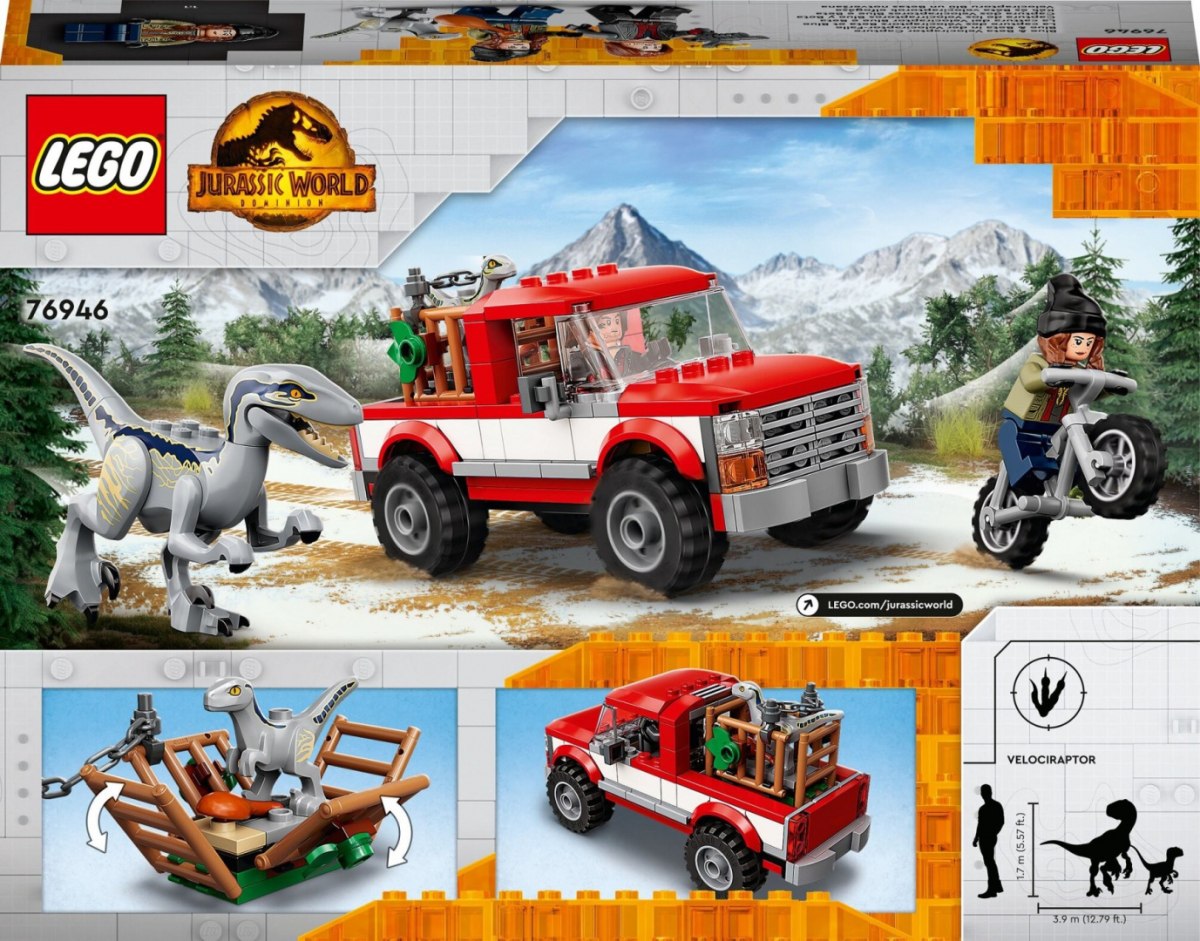 LEGO JURASSIC WORLD SCHWYTANIE WELOCIRAPTOR 76946