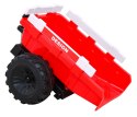 Koparka Traktor na akumulator Z Przyczepą 720-T Czerwony