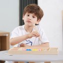 VIGA Drewniana Gra Kulki Złap i Dopasuj Układanka Montessori