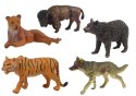 Zestaw Figurek Zwierzęta Afrykańskie Leśne Niedźwiedź Tygrys