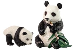 Zestaw Figurek Panda Wielka z Młodym i Bambusem Figurka Panda