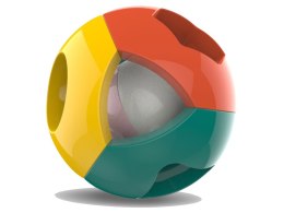 Kolorowa Piłka Grzechotka Figury Geometryczne Dla Niemowląt