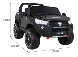 Toyota Hilux na akumulator 4x4 dla dzieci Czarna