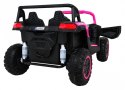 Mega Buggy A032 ATV Racing 24v 14AH 4x4 na akumulator Różowy
