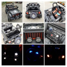 Auto na akumulator Monster Jeep WXE1688 24V 7Ah 4x120W Czarny