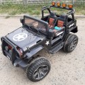 Auto na akumulator Monster Jeep WXE1688 2x 12v10AH 4x4 Czarny