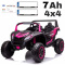 Auto Buggy A032 ATV Racing 24v 4x4 na akumulator Różowy