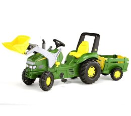 Traktor na pedały rollyX-Trac John Deere z łyżką i przyczepką Rolly Toys 3-10 Lat
