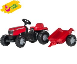 Rolly Toys rollyKid Traktor na pedały Massey Ferguson z przyczepką