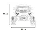 Jeep Geoland Power 24V 2x200W na akumulator Różowy