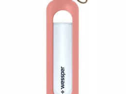 Butelka szklana Wessper Activemax Crystalline 1000ml - różowy