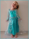 Kostium Elsa Kraina Lodu niebieska sukienka 120cm