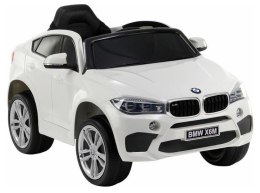 Auto na Akumulator BMW X6 Białe Skóra, EVA EZ